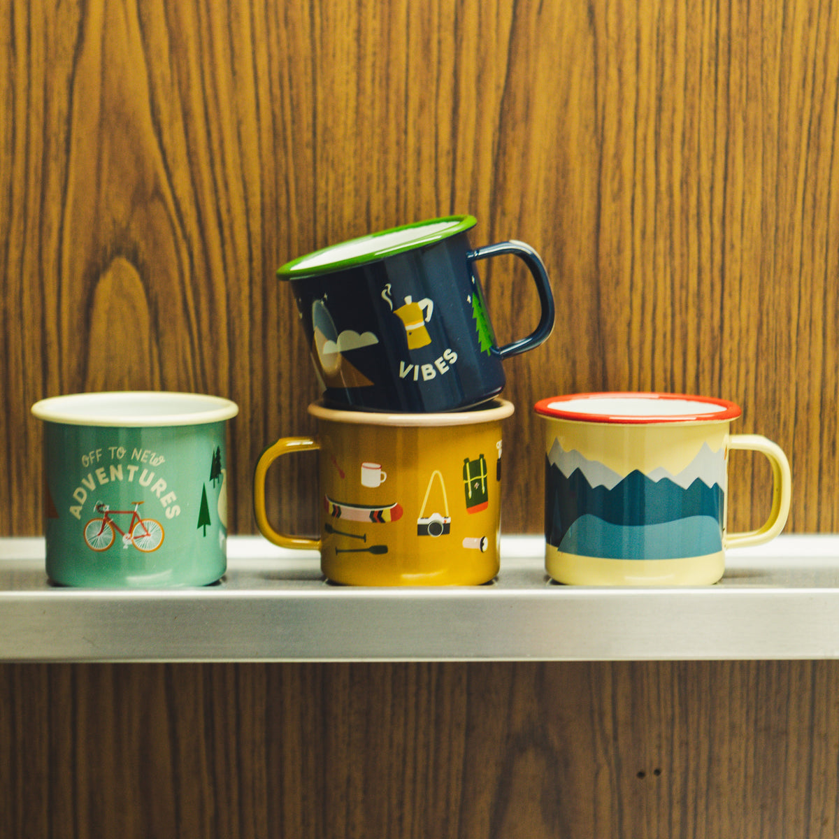 Emaille Tasse Bike
