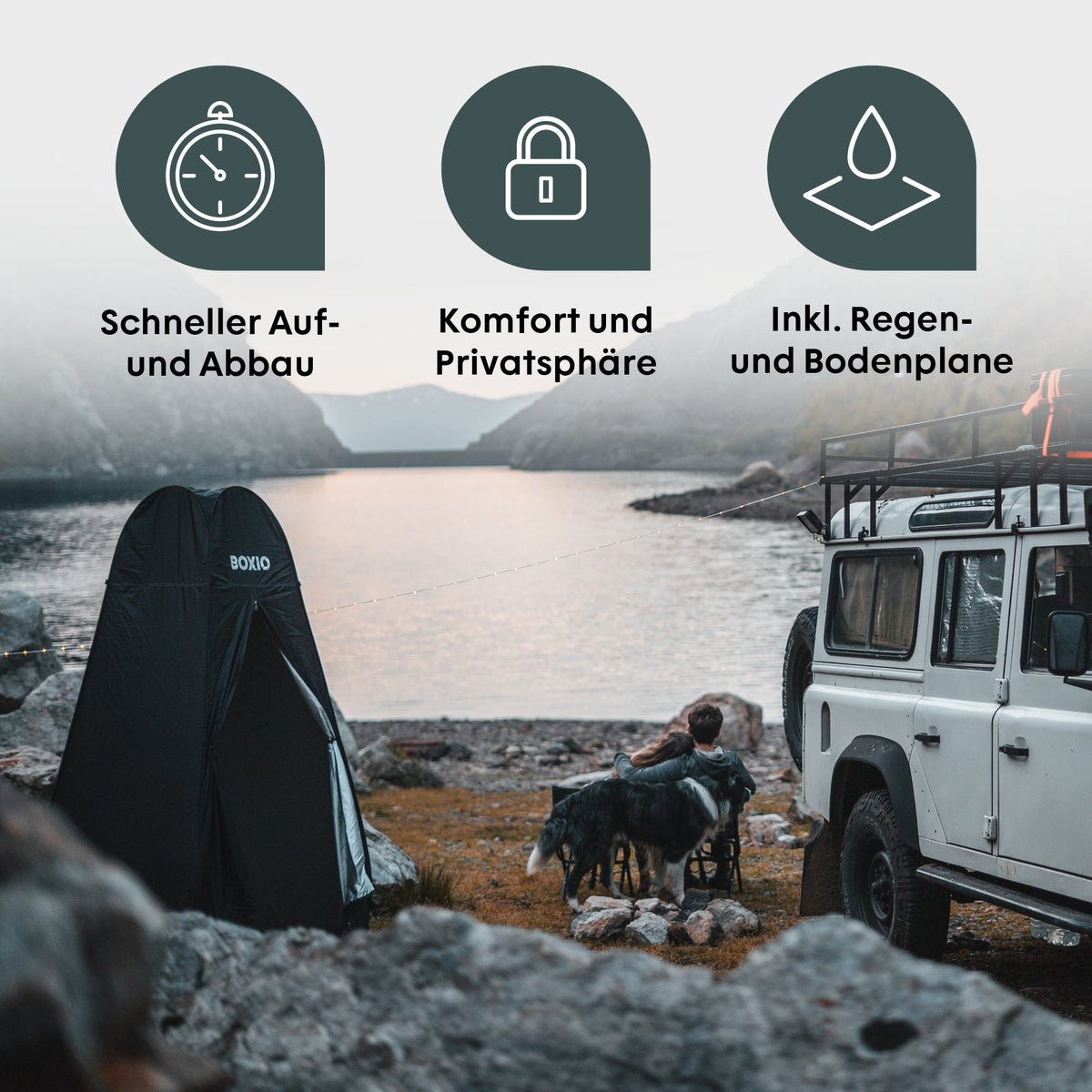 BOXIO TENT – Dusch- oder Toilettenzelt