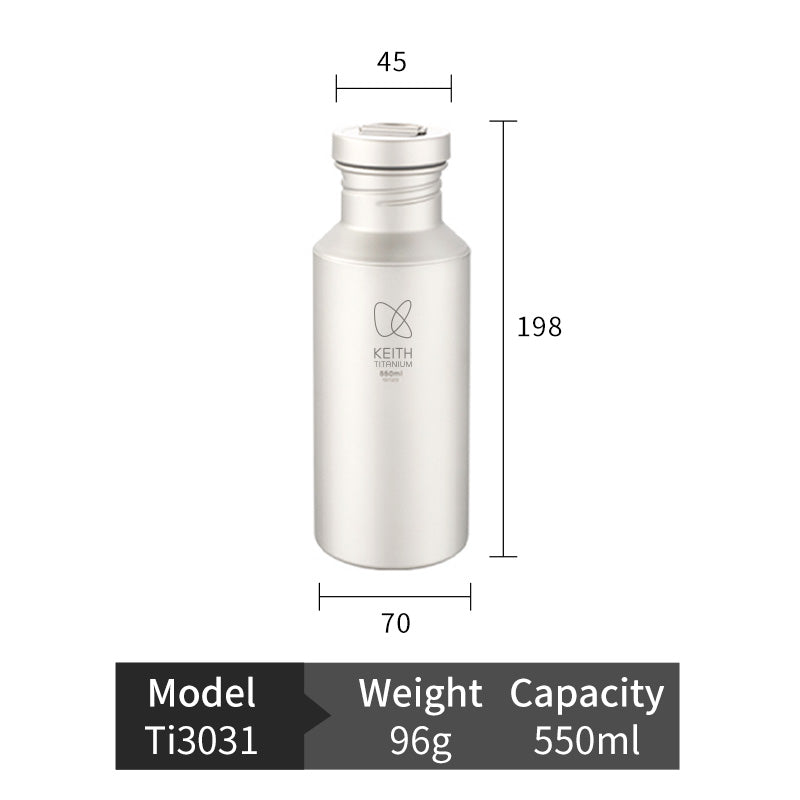 Keith Titanium Sport-Trinkflasche 400 ml