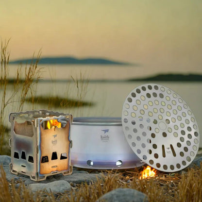 Keith Titanium Holzofen & Grill – Titan-Hobokocher