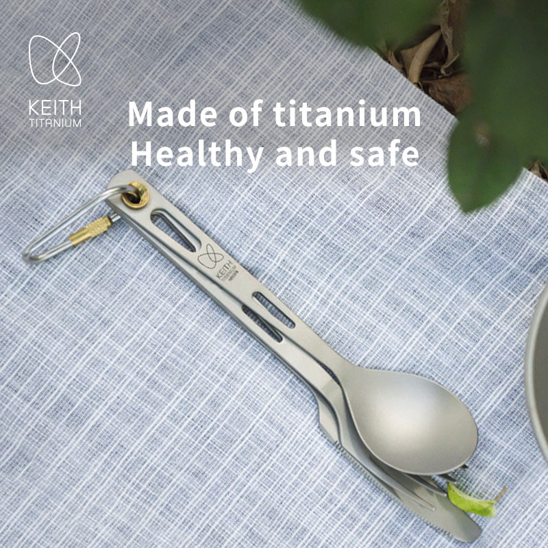 Keith Titanium Camping-Besteck – 3-teiliges Set