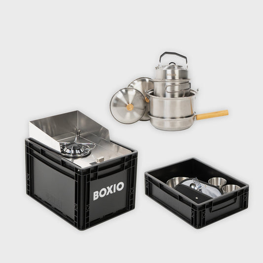 BOXIO COOK MAX+ – Camping-Kochset komplett
