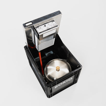 BOXIO COOK PLUS – Mobiler Gaskocher mit Topfset