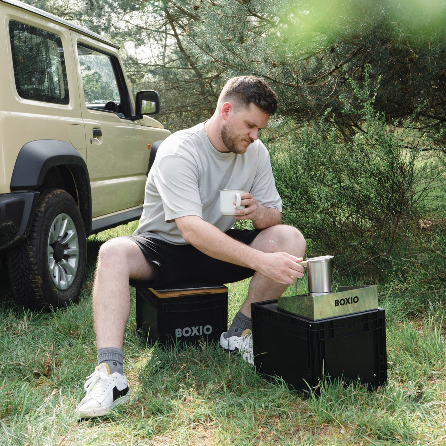 BOXIO COOK – Camping Gaskocher in der Eurobox