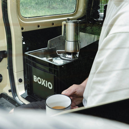 BOXIO COOK – Camping Gaskocher in der Eurobox