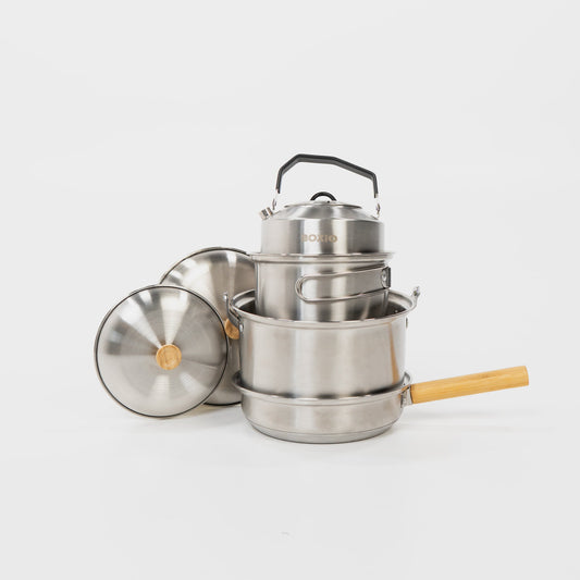 BOXIO COOKWARE – Edelstahl-Topfset SS304
