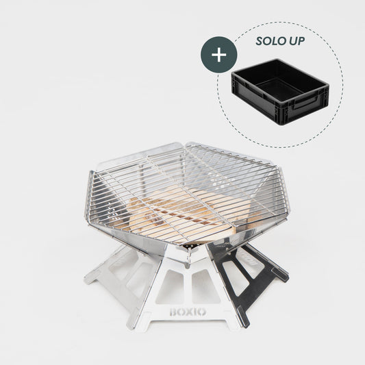 BOXIO FIRE – Feuerschale mit Grill