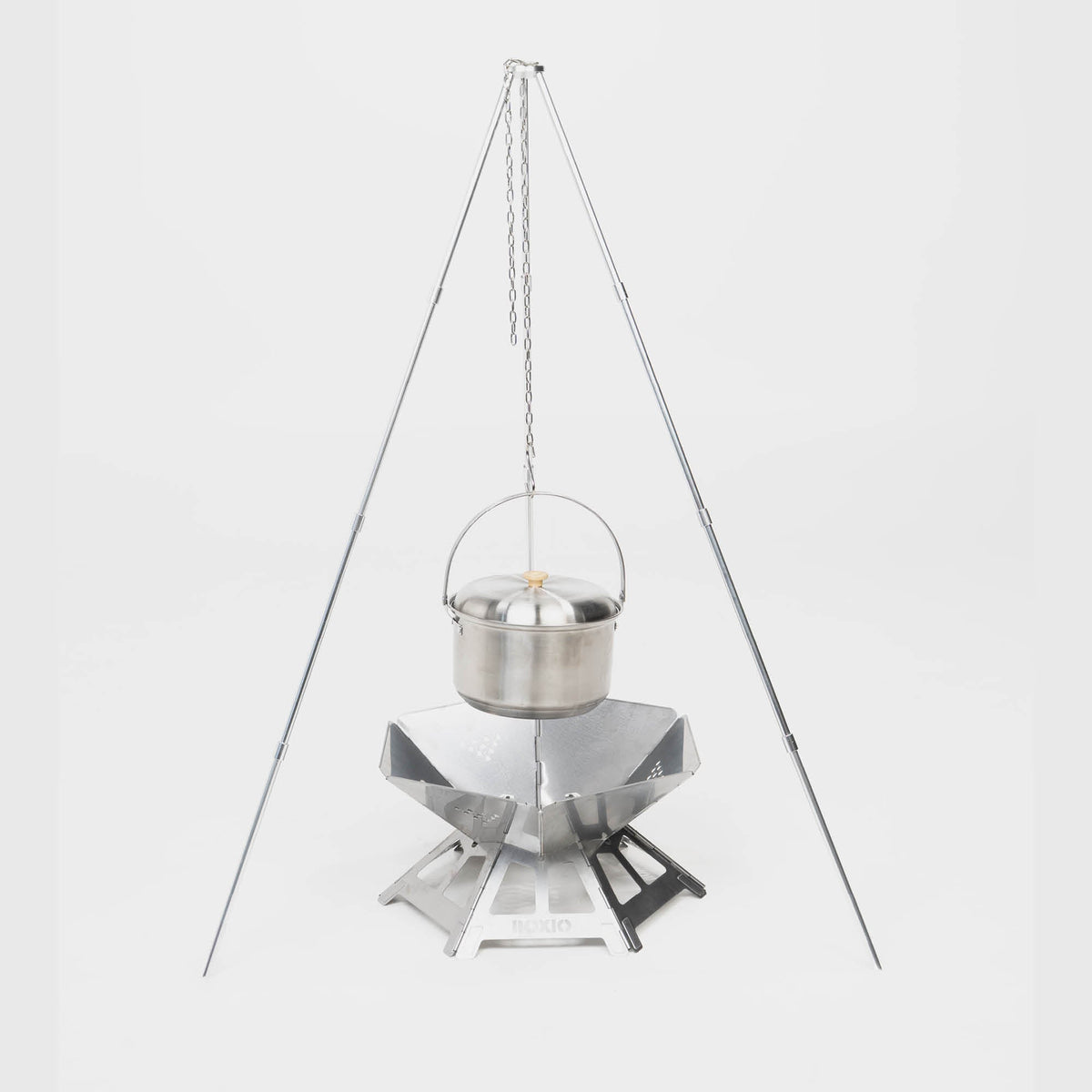 BOXIO FIRE BUNDLE – Feuerschale mit Grill in Eurobox