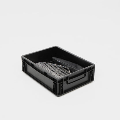 BOXIO FIRE BUNDLE – Feuerschale mit Grill in Eurobox