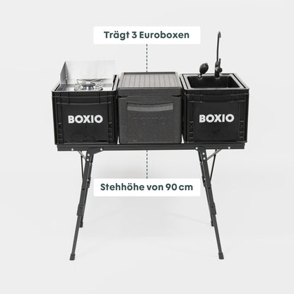 BOXIO KITCHEN PLUS – Mobile Outdoorküche mit Stehhöhe