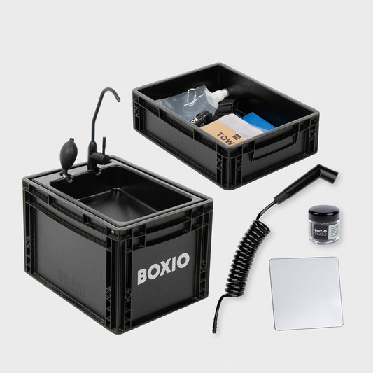 BOXIO WASH MAX+ – Waschbecken & Wasserfilter-System