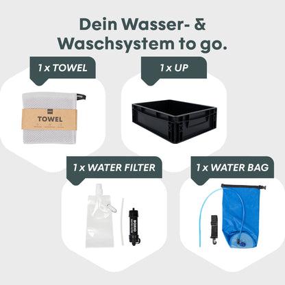 BOXIO WASH UP – Eurobox mit Wasserfilter