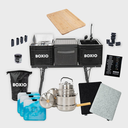 BOXIO KITCHEN PLUS – Mobile Outdoorküche mit Stehhöhe