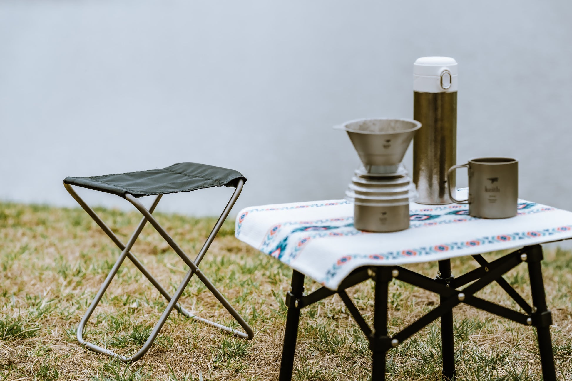 Banc de Camping en Titane-4