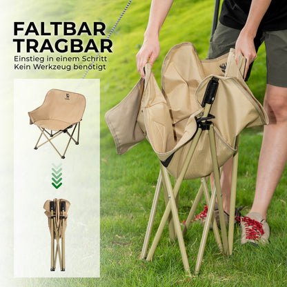 Qunature Campingstuhl faltbar – tragbarer Klappstuhl