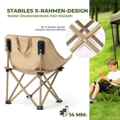 Qunature Campingstuhl faltbar – tragbarer Klappstuhl