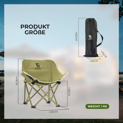 Qunature Campingstuhl faltbar – tragbarer Klappstuhl