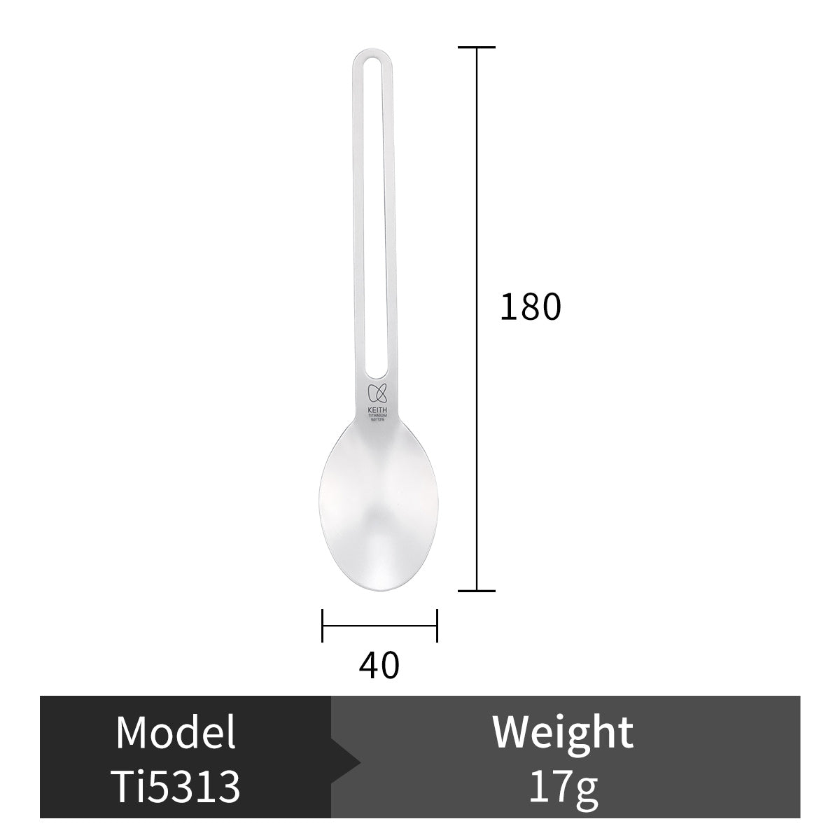 Keith Titanium Camping-Besteck – 3-teiliges Set