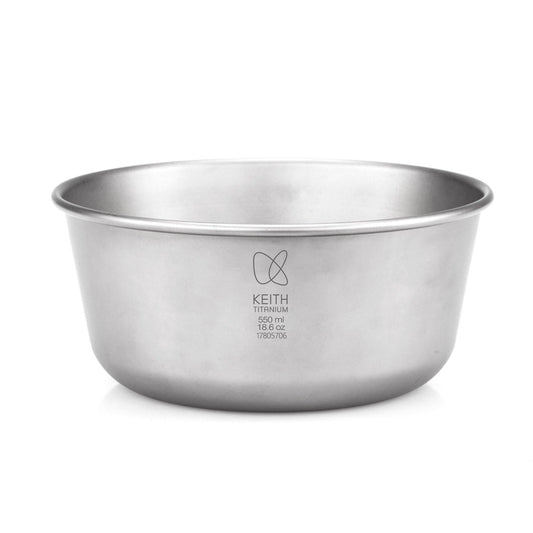 Keith Titanium Schale 800 ml – doppelwandig, flach