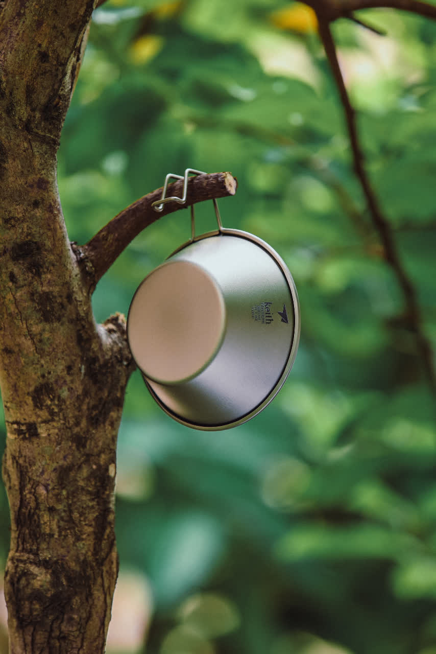 Keith Titanium Camping-Schüssel 300 ml mit Griff