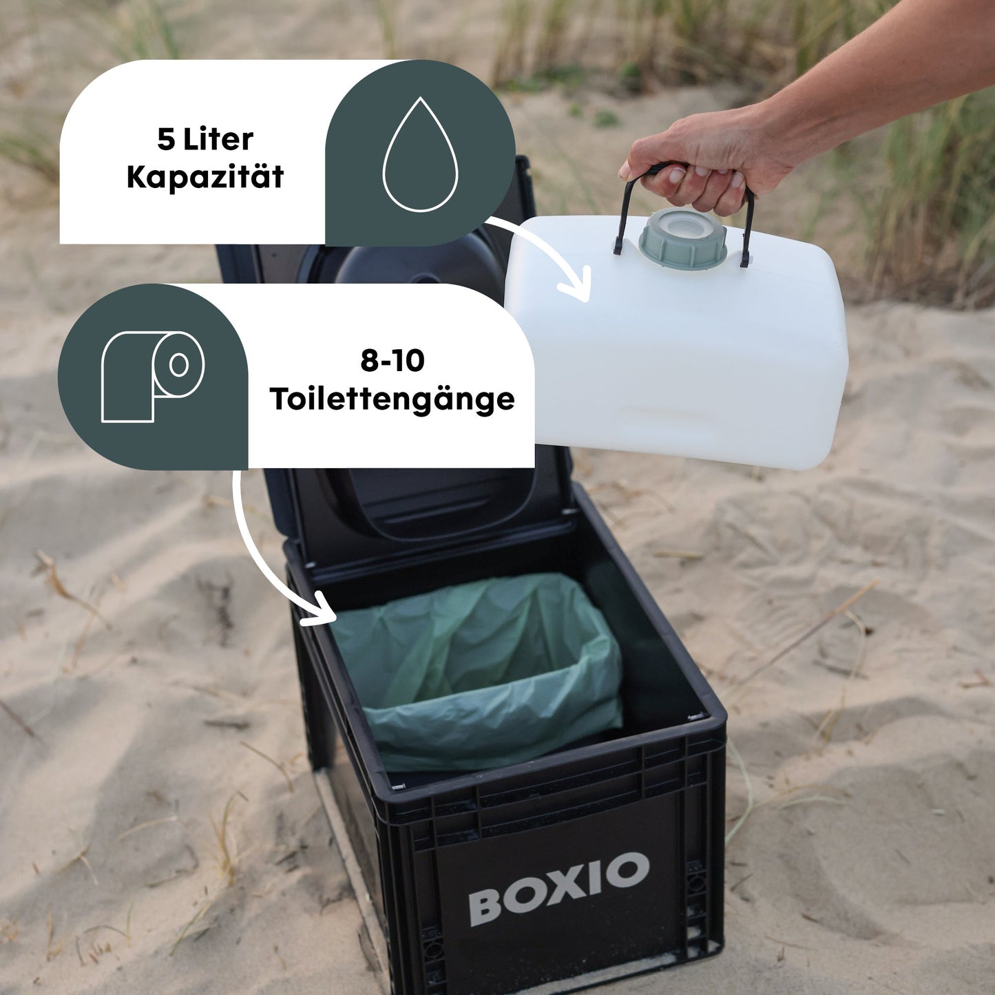 BOXIO TOILET – Trenntoilette im Euroboxformat