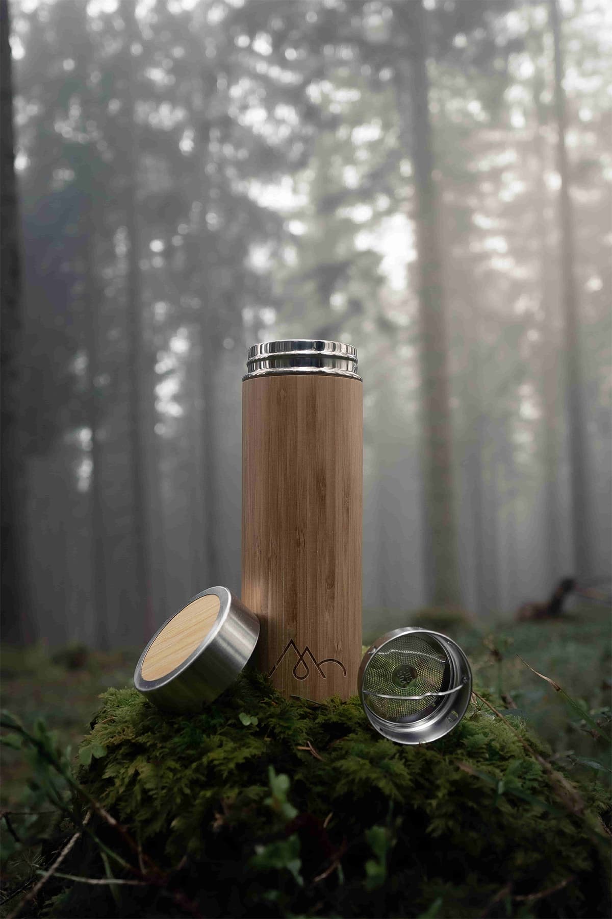 MORGNTAU Thermosflasche – Bambus & Edelstahl