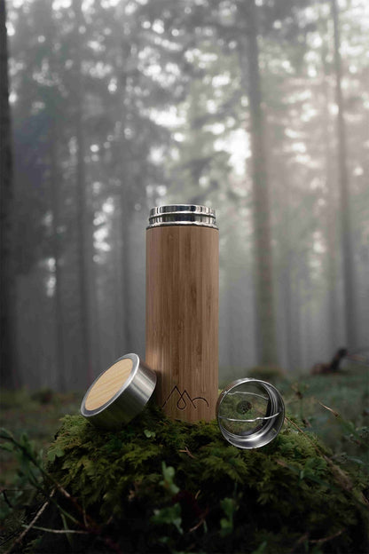 MORGNTAU Thermosflasche – Bambus & Edelstahl