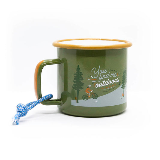 Emaille Tasse Outdoor