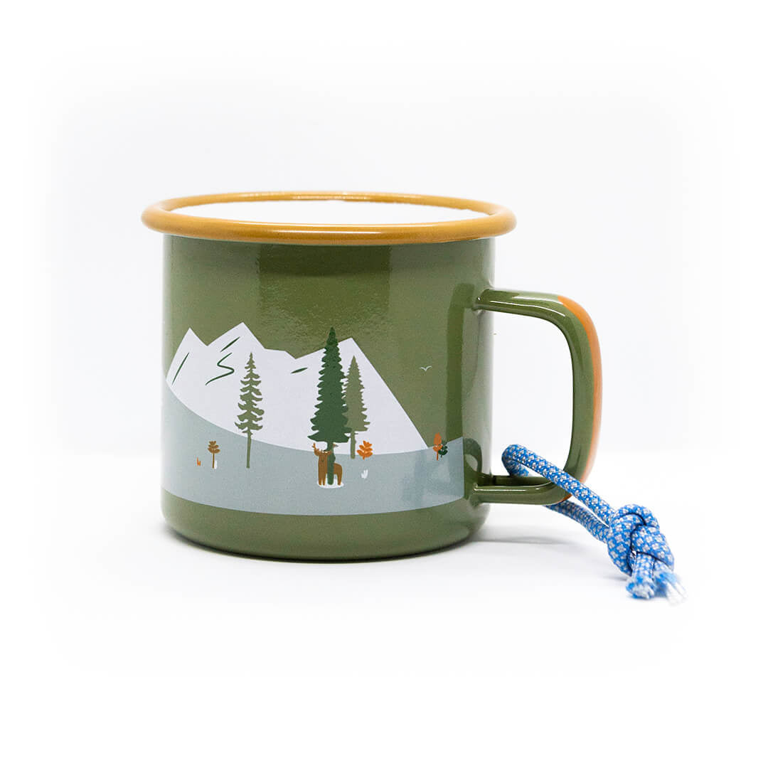 Emaille Tasse Outdoor