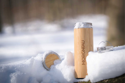 MORGNTAU Thermosflasche – Bambus & Edelstahl