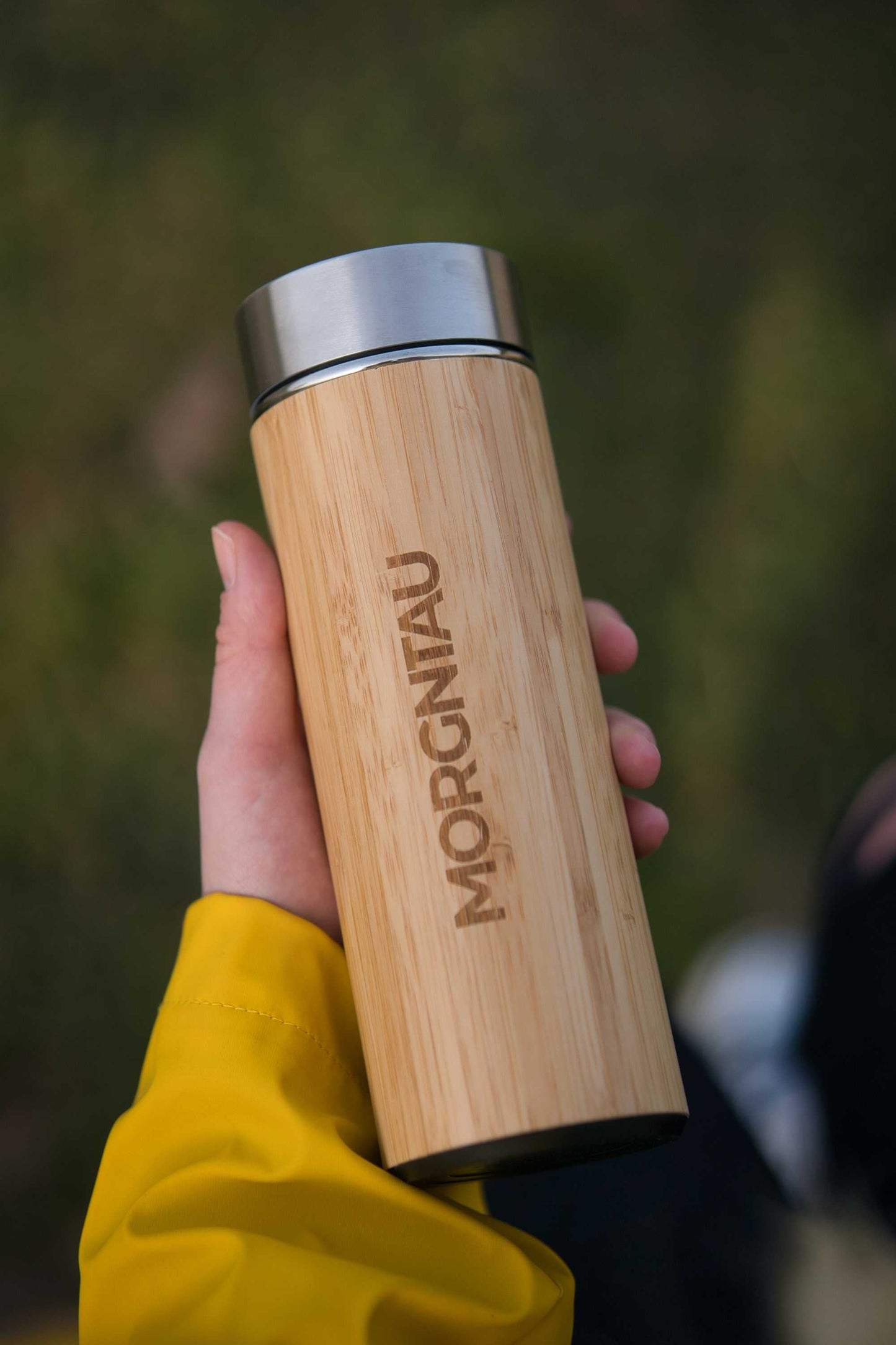 MORGNTAU Thermosflasche – Bambus & Edelstahl