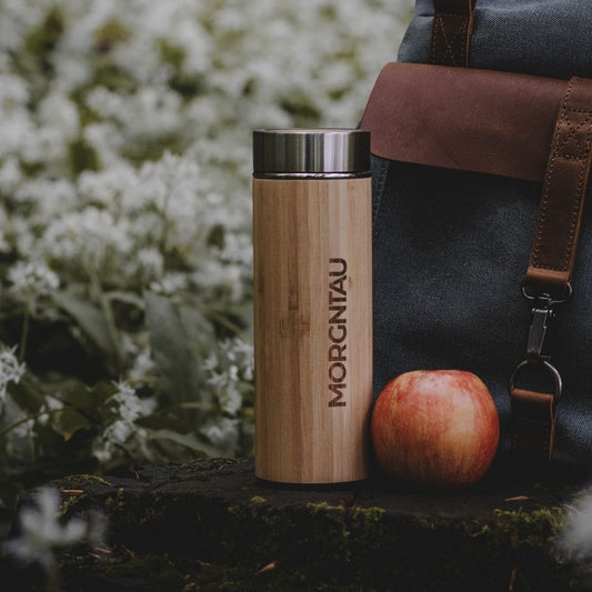 MORGNTAU Thermosflasche – Bambus & Edelstahl